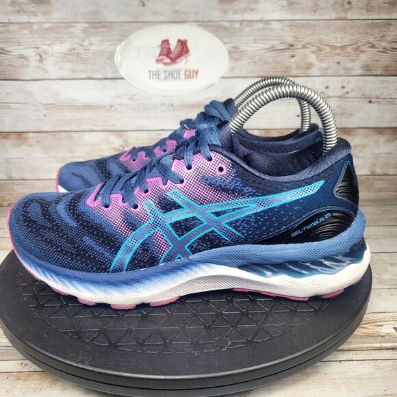 Asics Gel Nimbus 23 Women's Size 7 Blue Purple Athletic Running Shoes - Picture 5 of 13